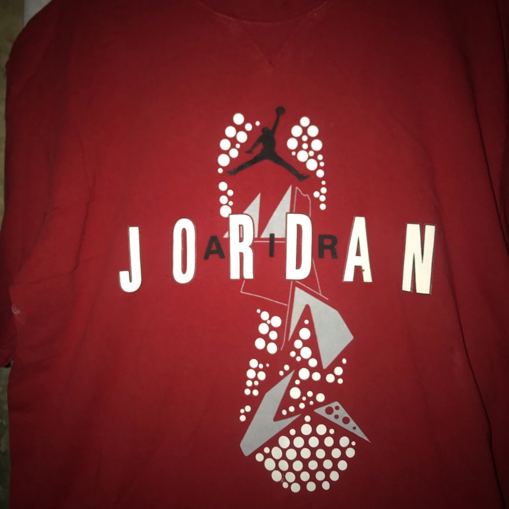 Jordan tee shirt black white gray